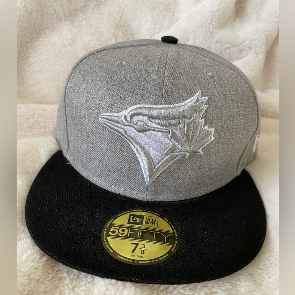 Toronto Blue Jays New Era, 59Fifty Fitted Hat, Heather Gray, new, never worn